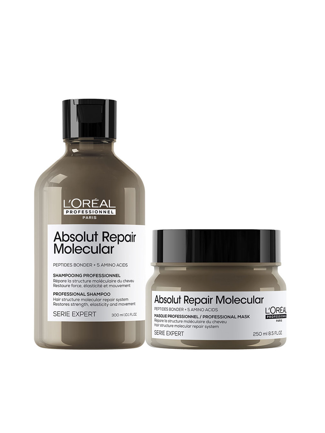 

LOreal Professionnel Absolut Repair Molecular Hair Care Duo, Brown