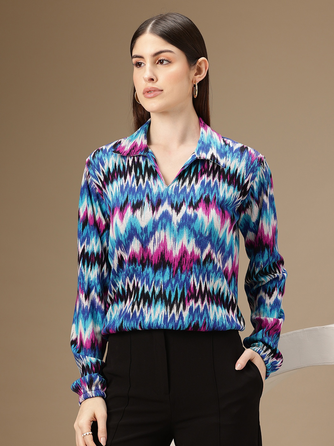 

Chemistry Printed Woollen Pullover, Multi