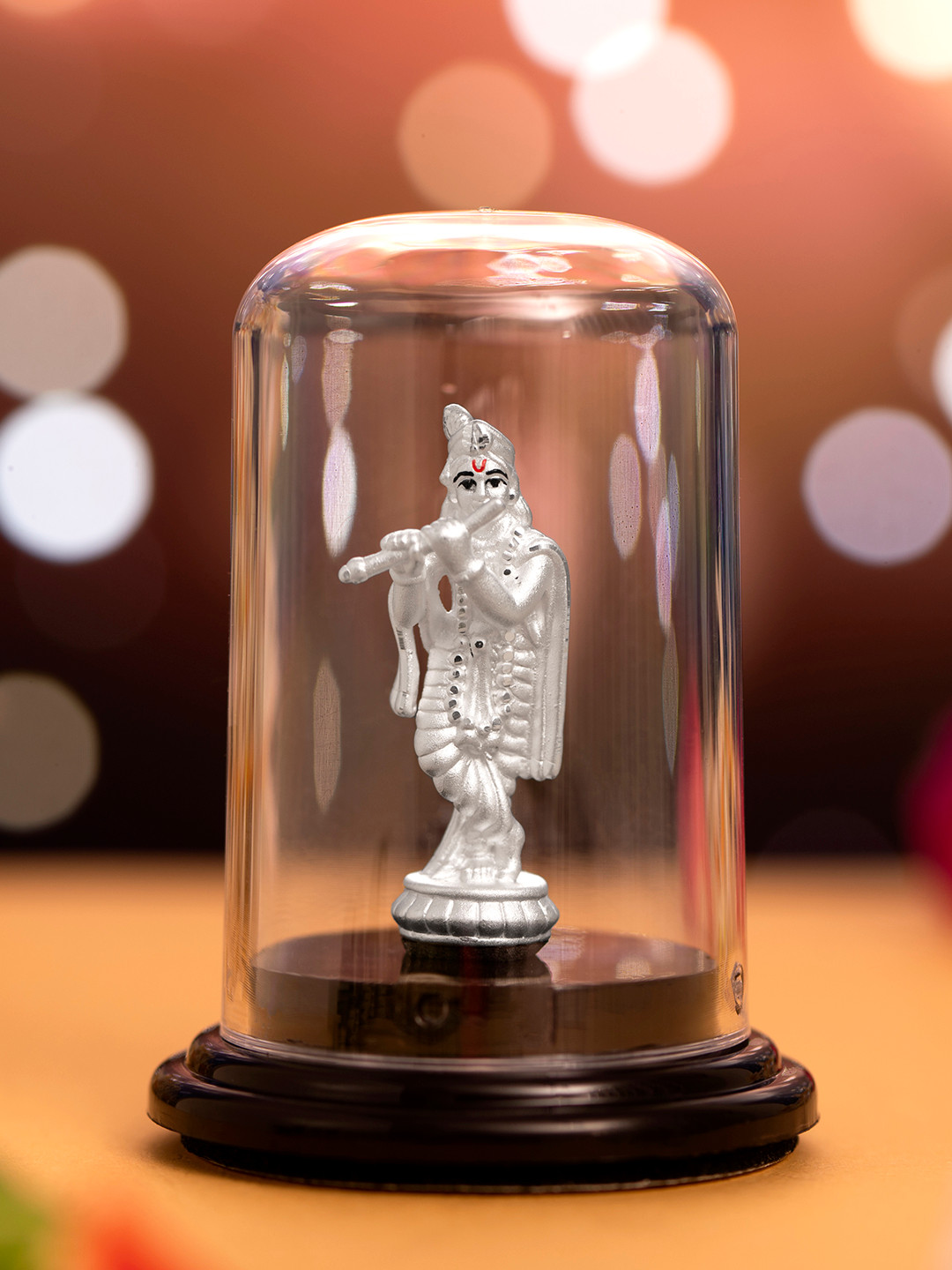 

Zavya Silver Toned Lord Shri Krishna 925 Sterling Silver Religious Idol Showpiece