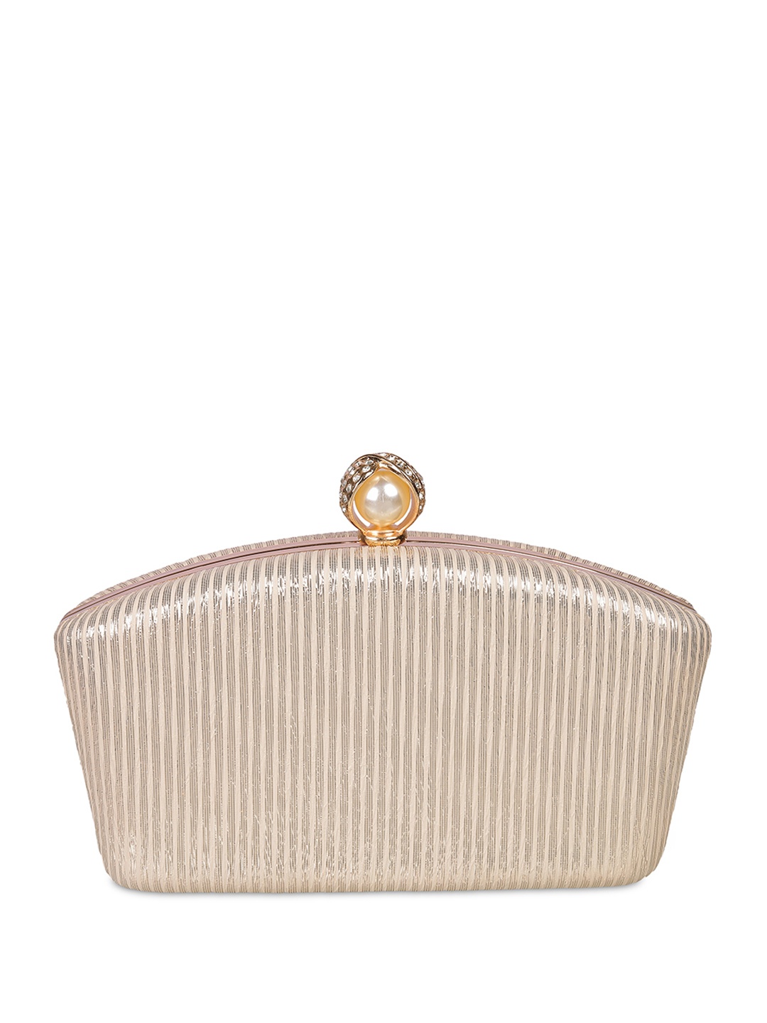 

Metro Embellished Box Clutch, Gold