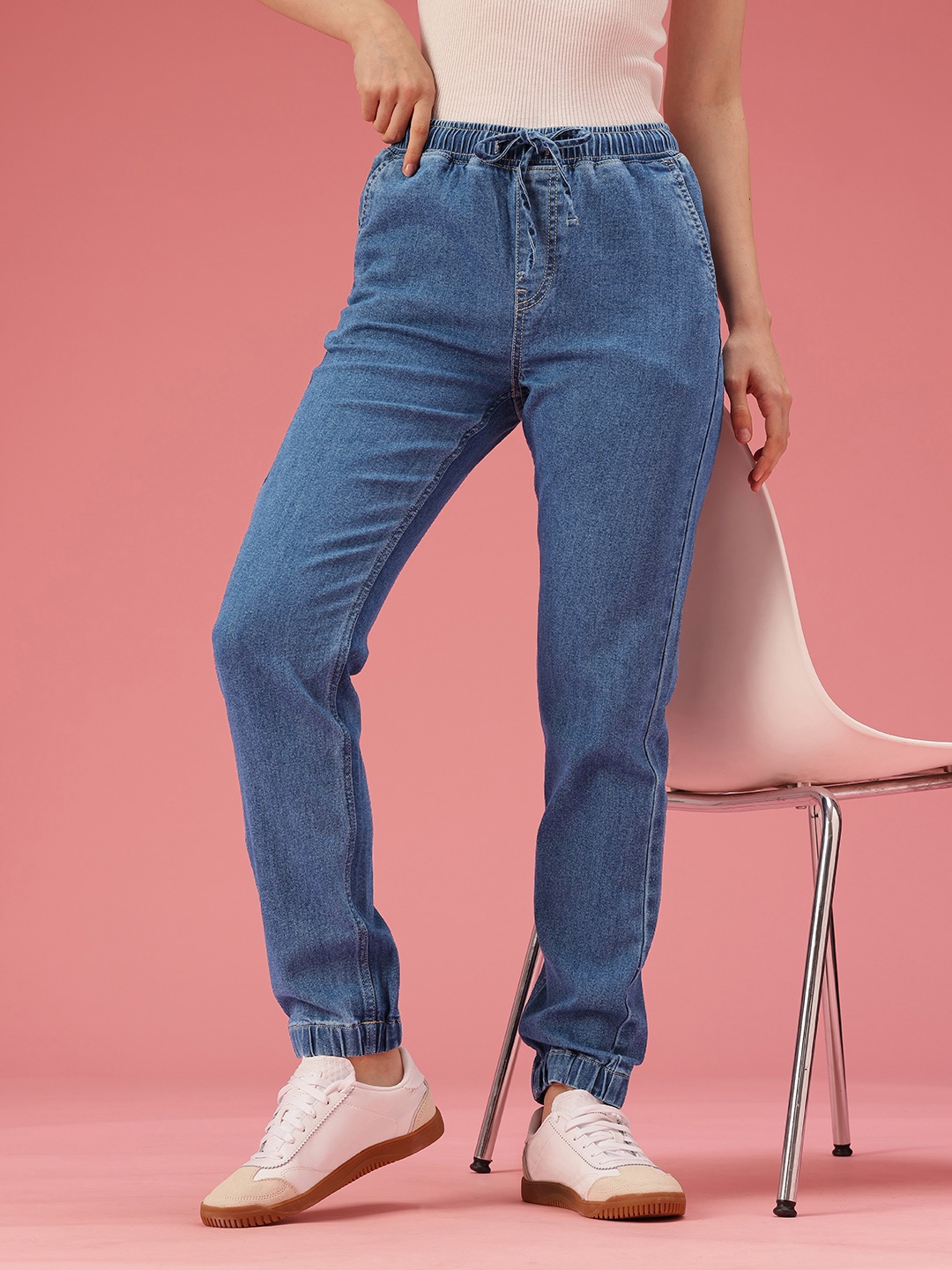 

DressBerry Women Jogger High-Rise Stretchable Jeans, Blue