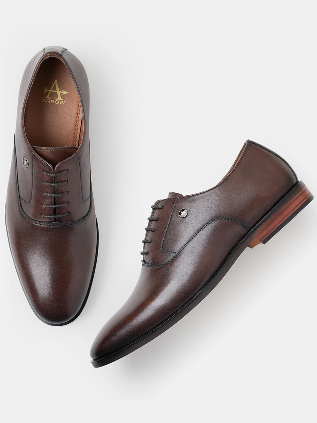 

Arrow PELICAN 2.0 Men Leather Derbys, Brown