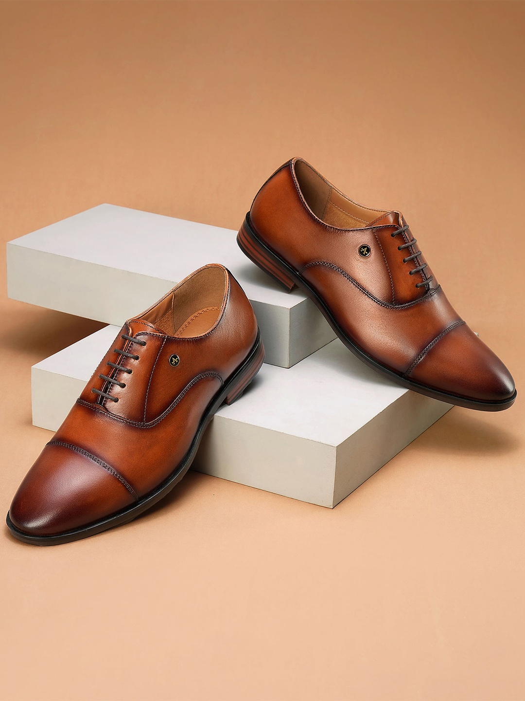 

Arrow ORION 2.0 Men Lace Up Leather Derbys, Tan