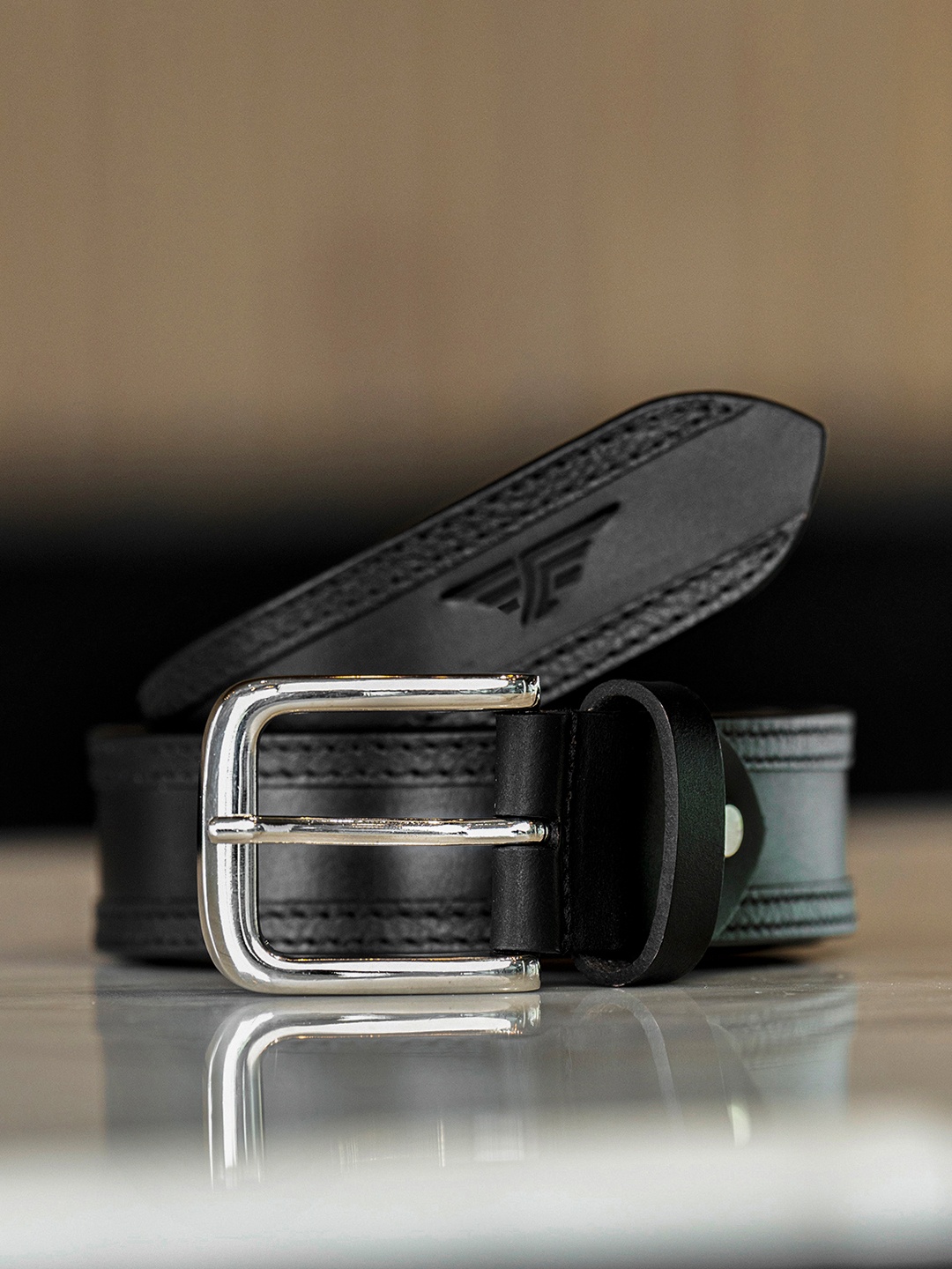 

Red Tape Men Leather Belt, Black