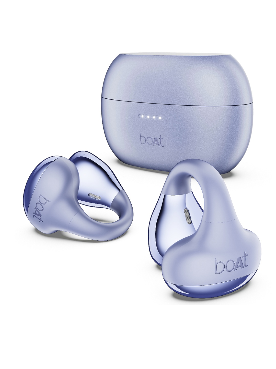 

boAt Airdopes Loop OWS Earbuds w/Clip-On Fit, Air Conduction Tech & 50H Battery, Lavender