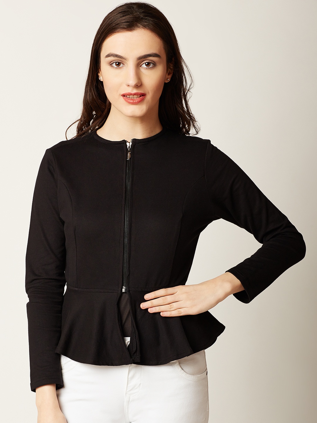 

Miss Chase Women Black Solid Bomber