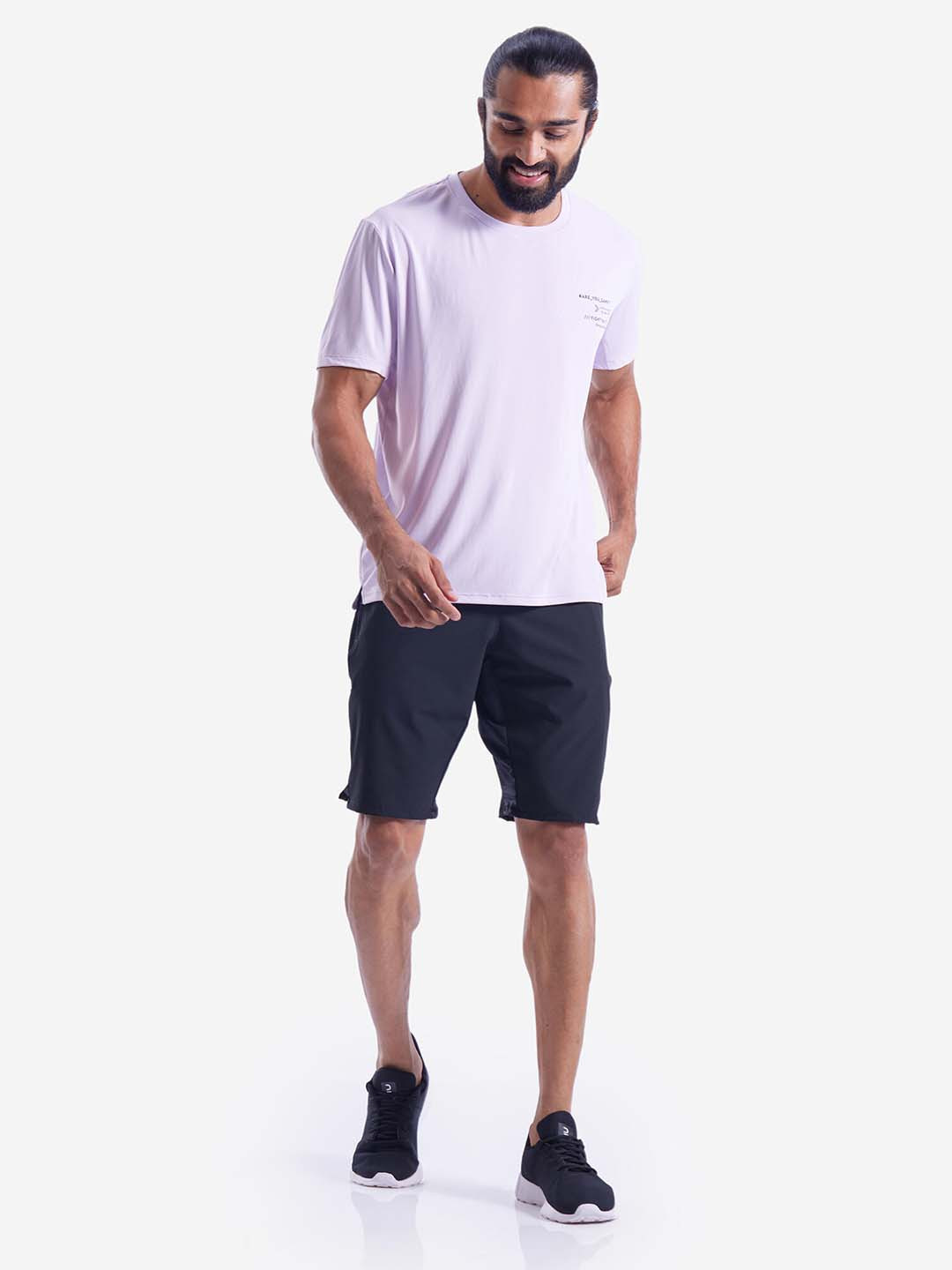 

Domyos By Decathlon Men Typography Printed Running T-shirt, Lavender