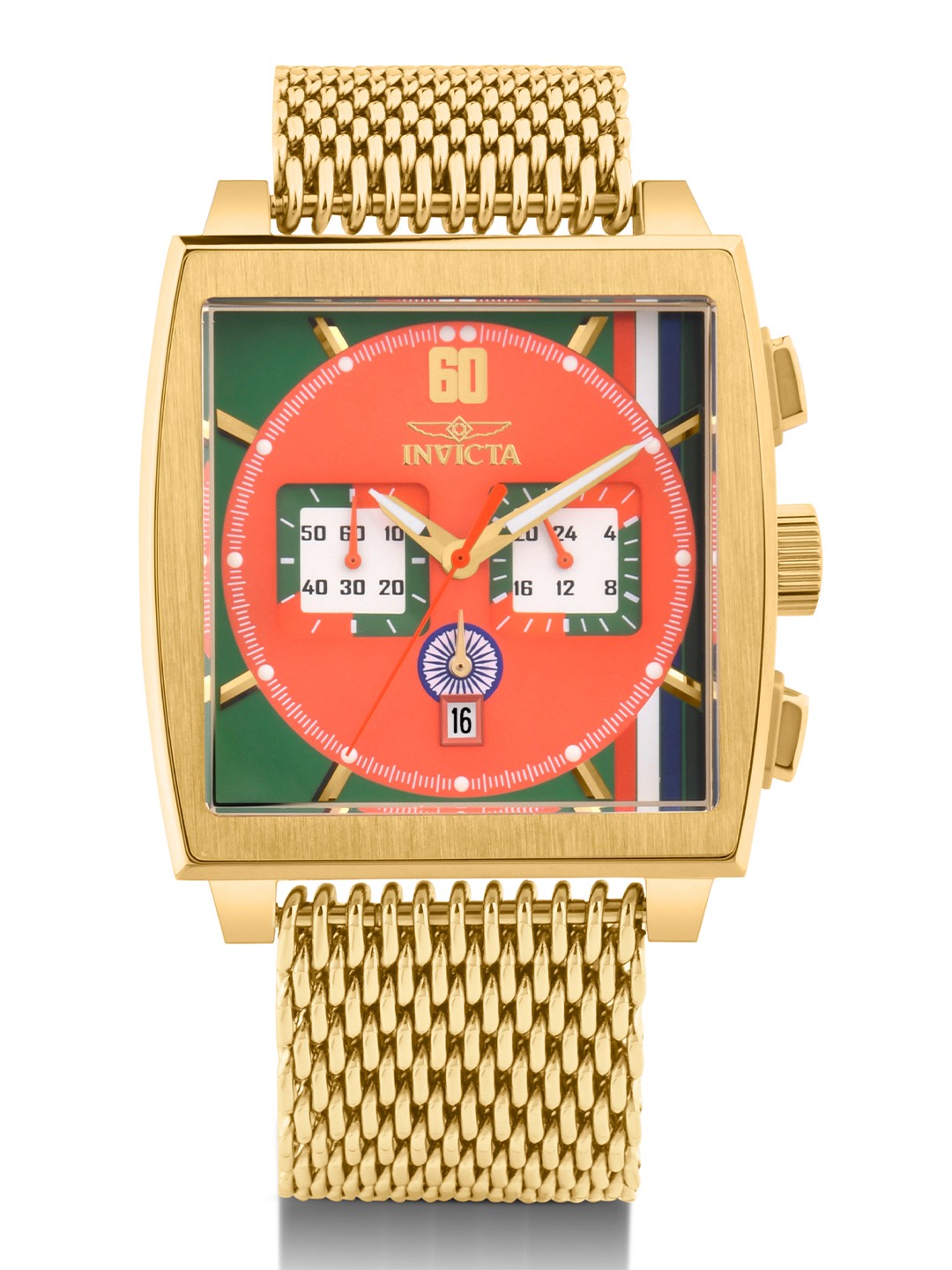 

Invicta Men Racing Quartz Analogue Watch - 47609, Orange