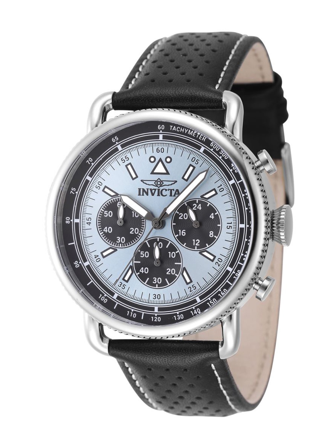 

Invicta Men Dial & Leather Straps Analogue Watch 47364, Black