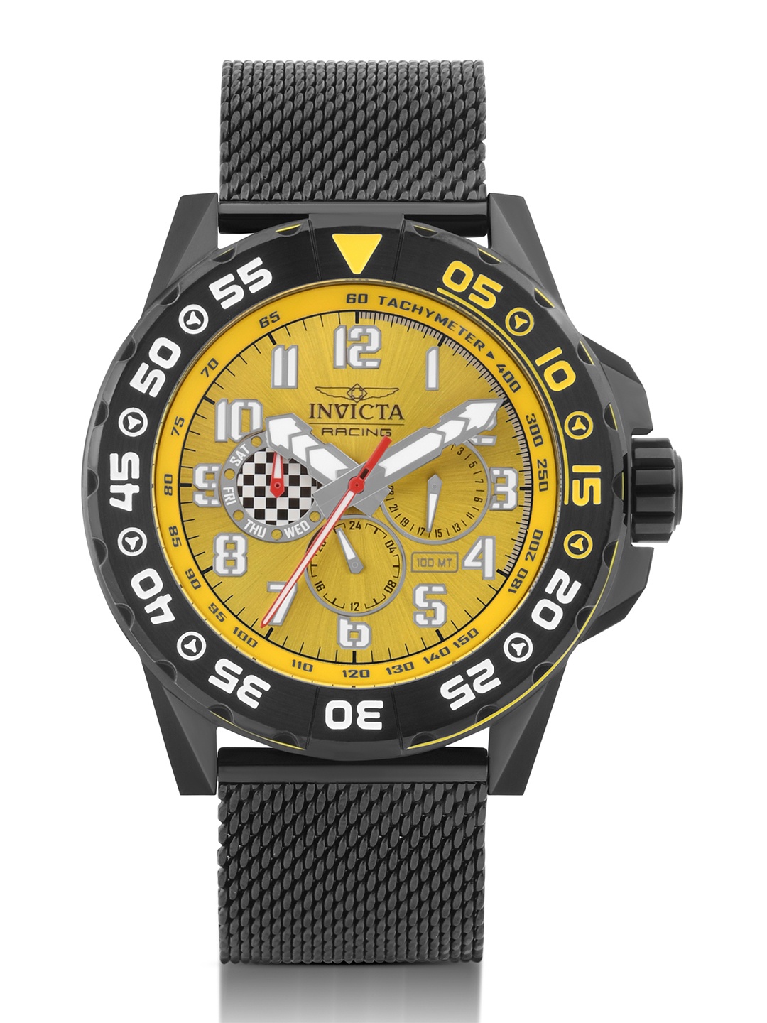 

Invicta Men Racing Quartz Analogue Watch - 47215, Yellow