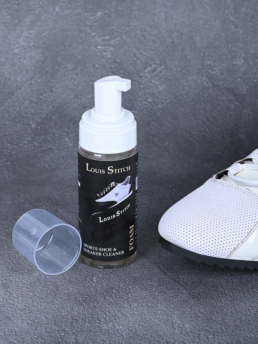 

LOUIS STITCH Premium Shoe Sneaker Cleaning Foam Spray, White