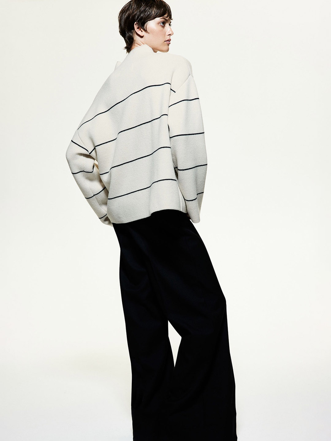 

H&M Wool Turtleneck Jumper, White