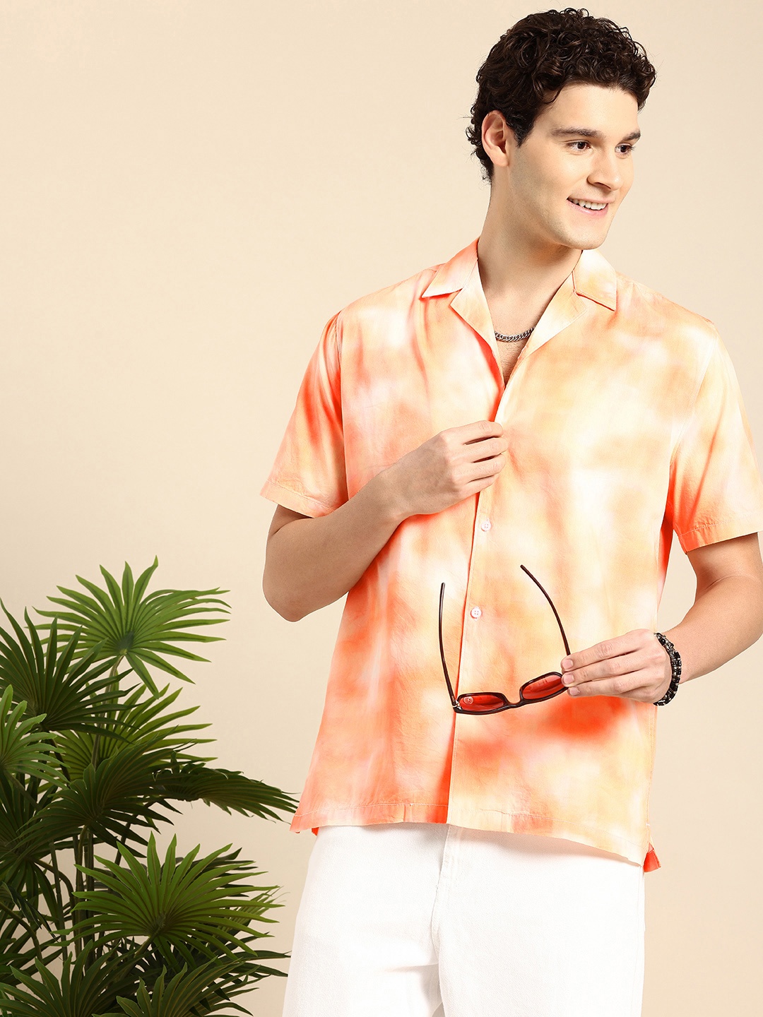 

Mast & Harbour Dyed Casual Shirt, Orange