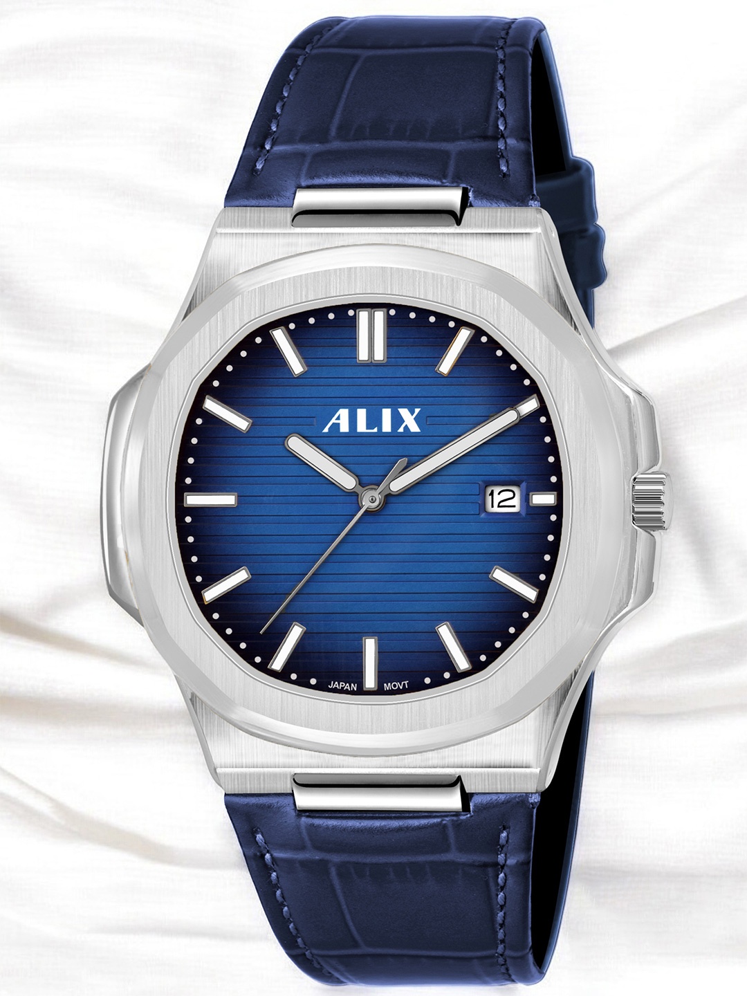 

ALIX Men Dial & Leather Straps Analogue Watch AL2906L SBEBE, Blue