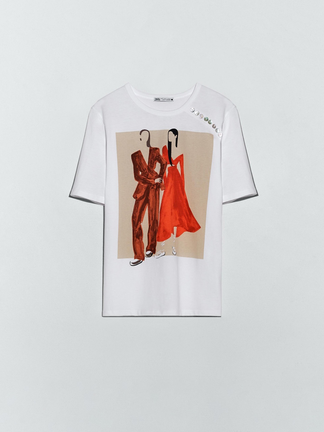 

ZARA Women White T-shirt