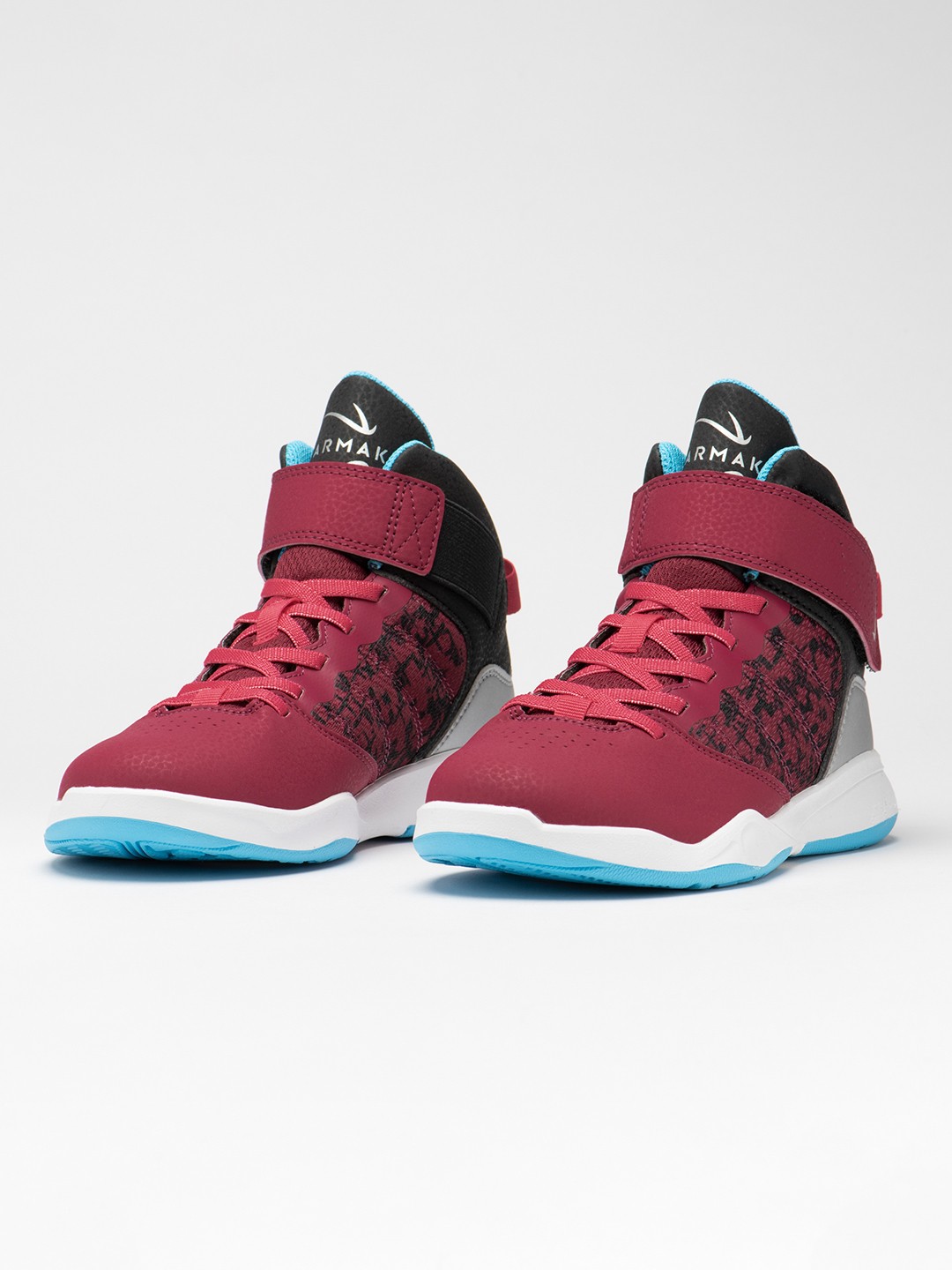 

TARMAK By Decathlon Boys PU Velcro Sports Shoes, Burgundy