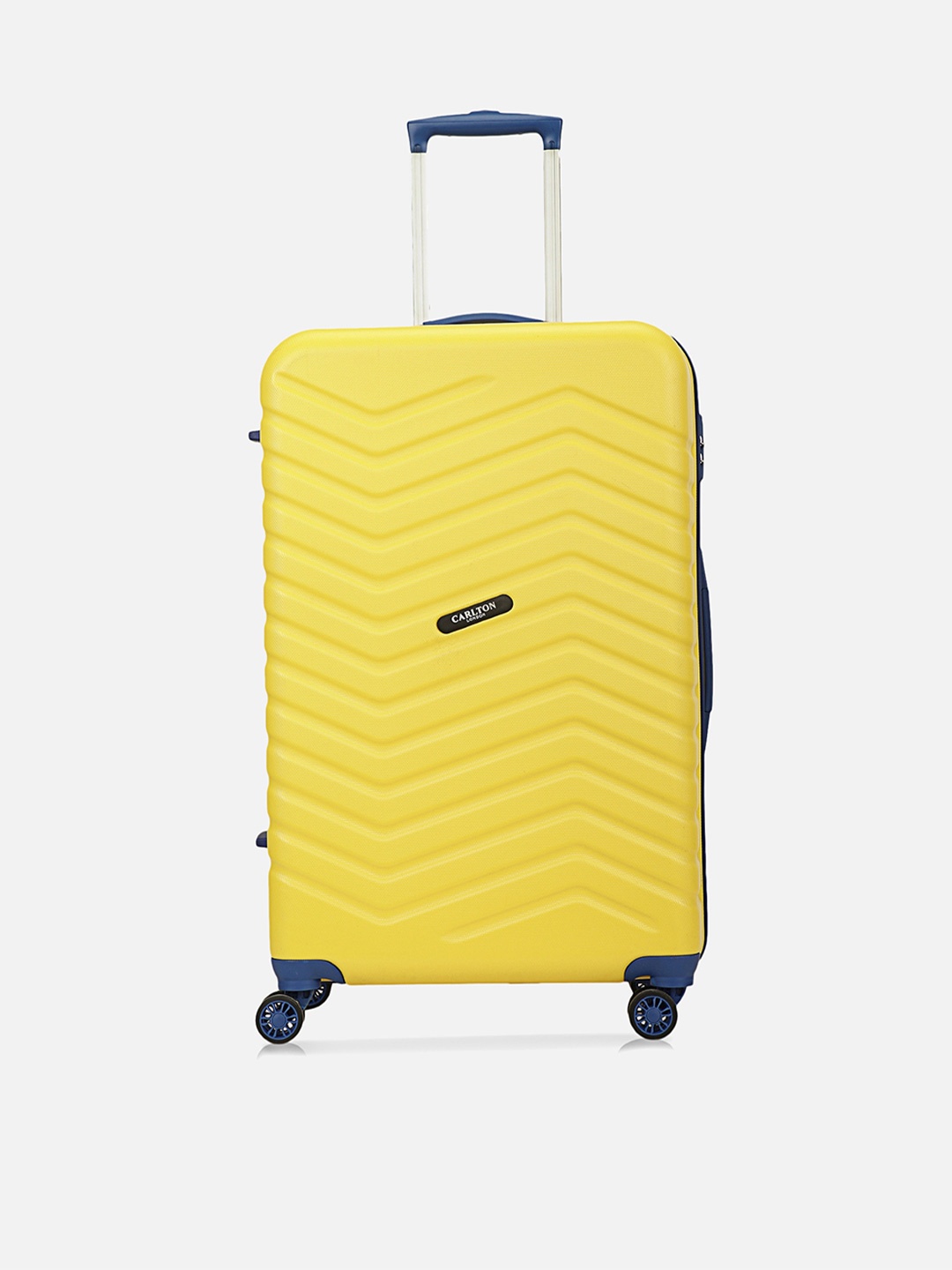 

Carlton London Hard-Sided 360-Degree Rotation Large Textured Trolley Bag, Yellow