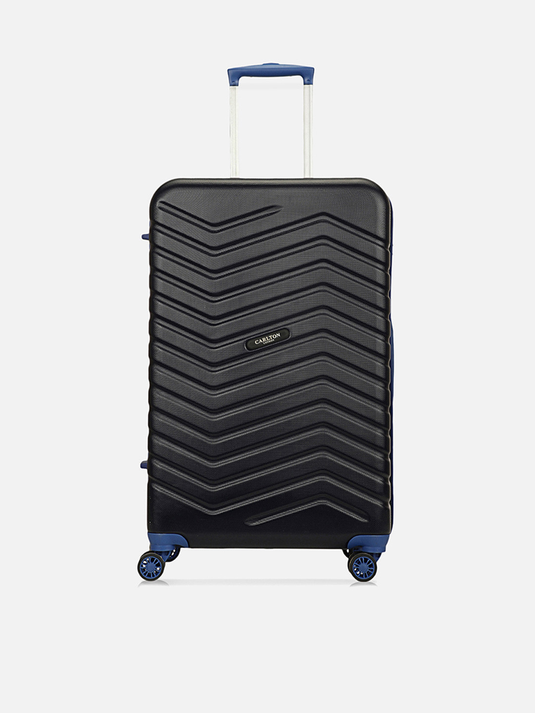 

Carlton London Hard-Sided 360-Degree Rotation Medium Textured Trolley Bag, Black
