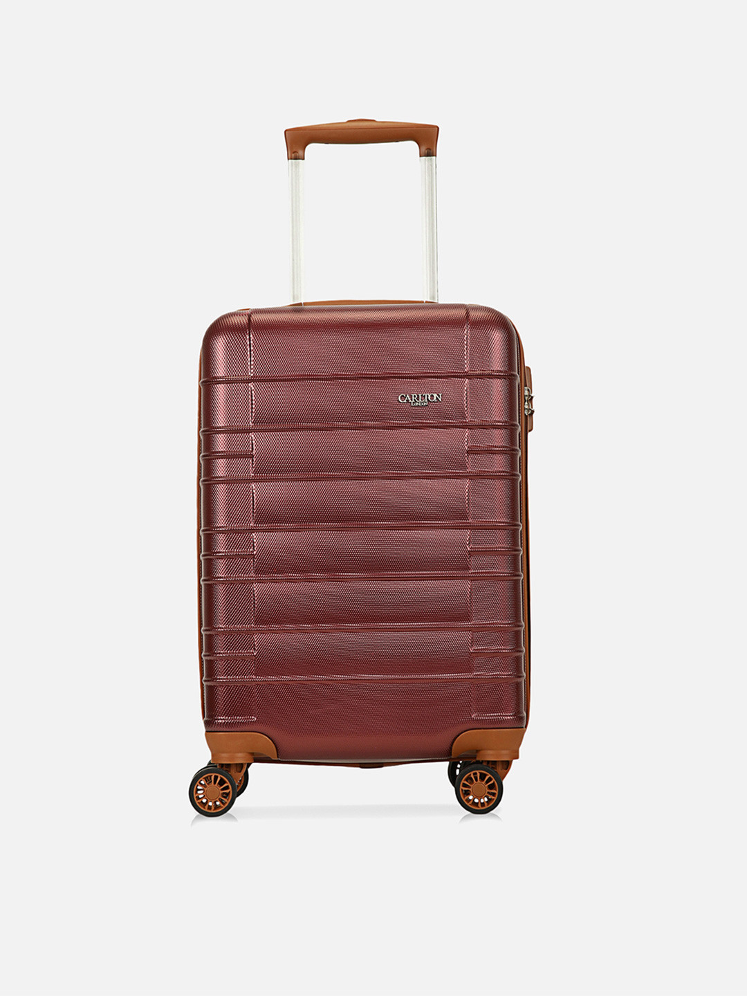 

Carlton London Hard-Sided Cabin Trolley Bag, Maroon