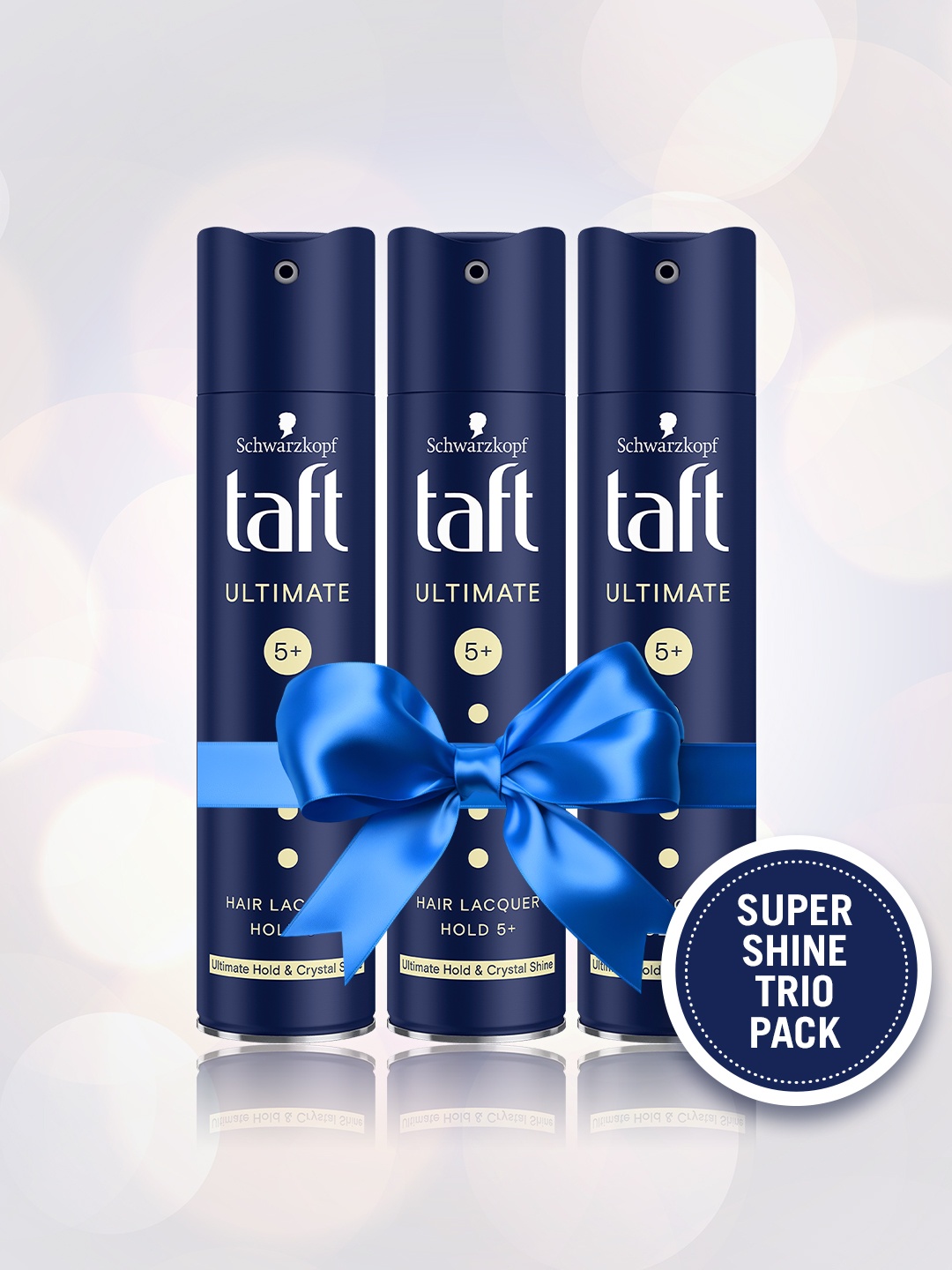 

Schwarzkopf 3pc Taft Ultimate Hair Lacquer with Liquid Gloss Effect & Long Lasting Hold 5+, Blue