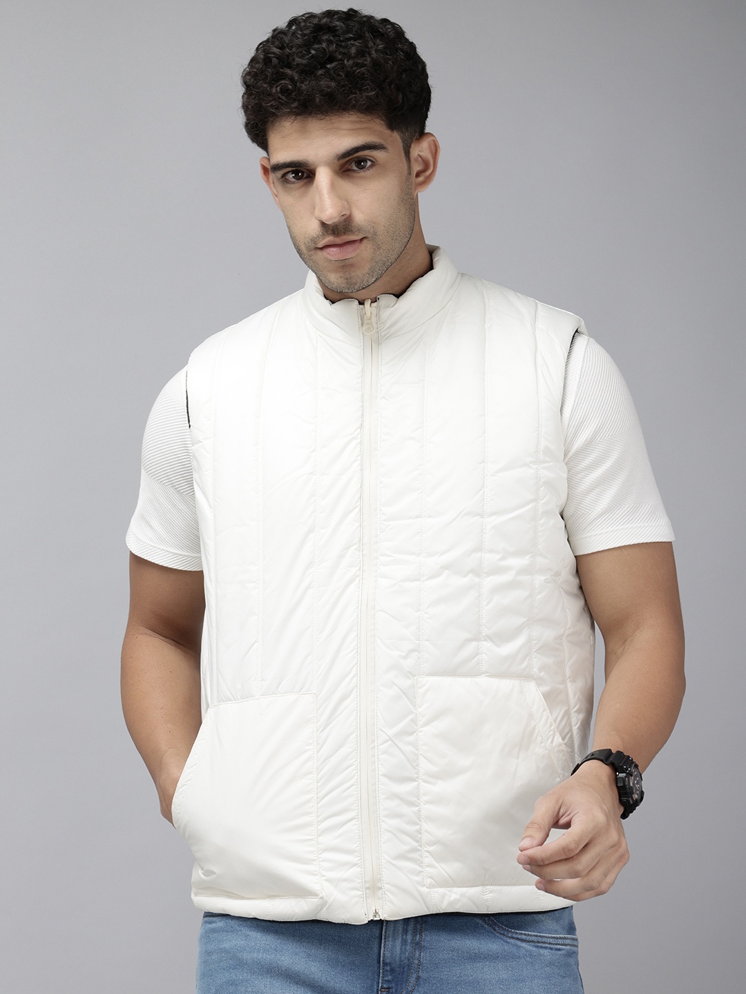 

Park Avenue Sleeveless Reversible Padded Jacket, Black