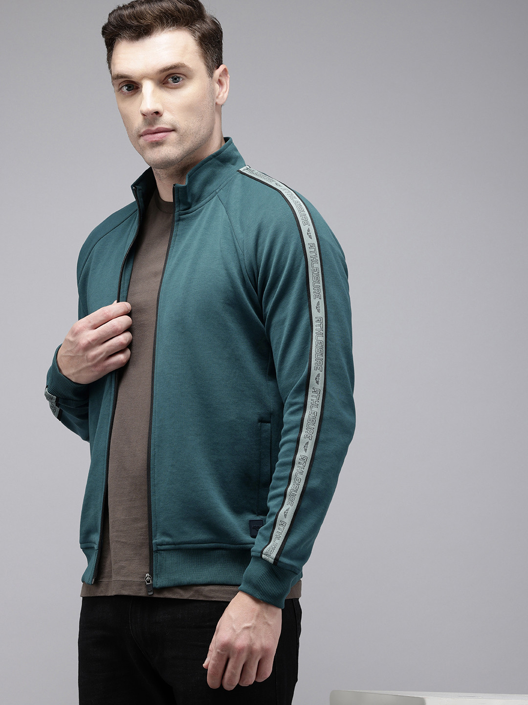 

Park Avenue High Neck Sweatshirt, Teal