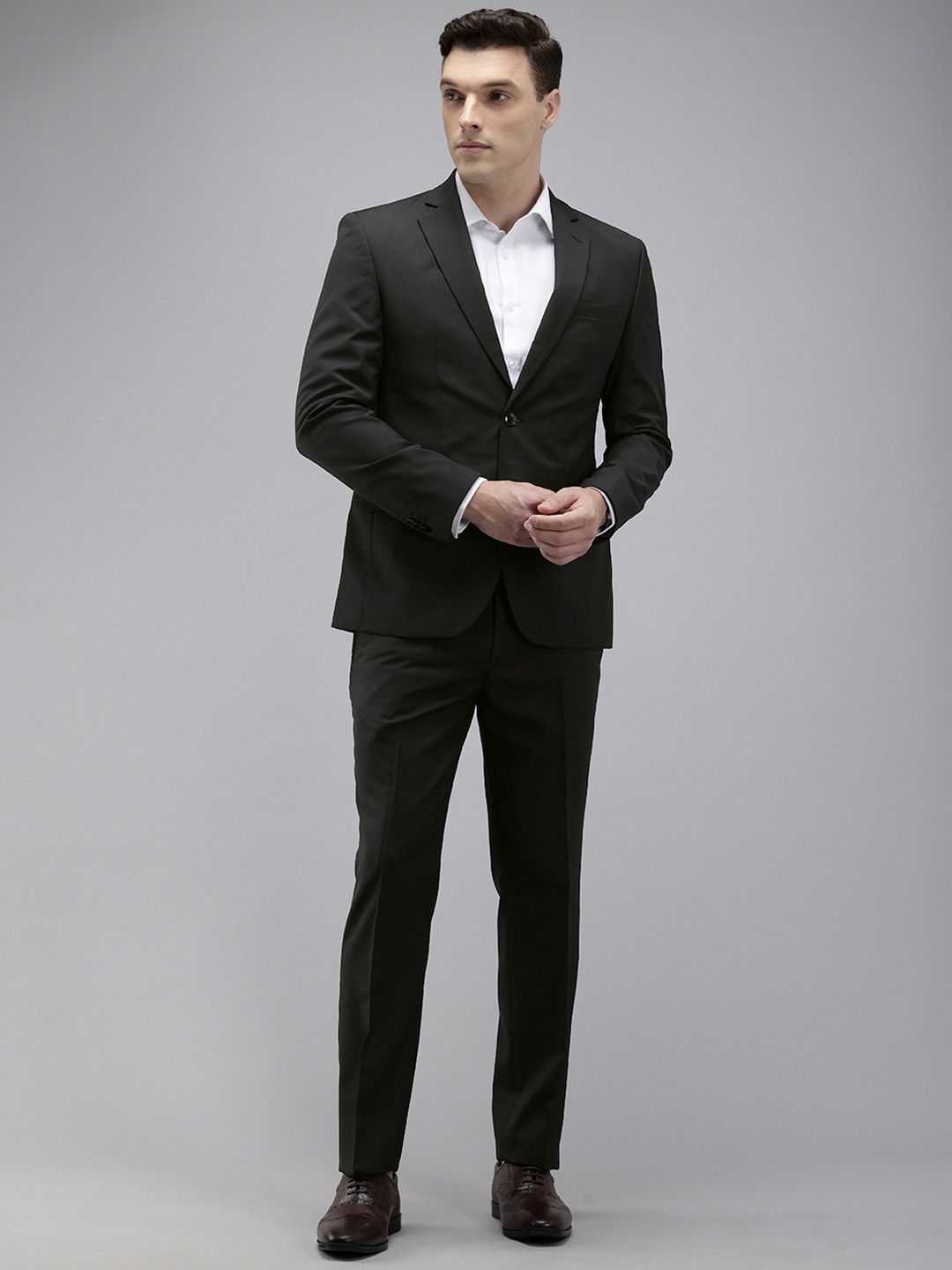 

Park Avenue Slim Fit Formal Blazer & Trouser, Black