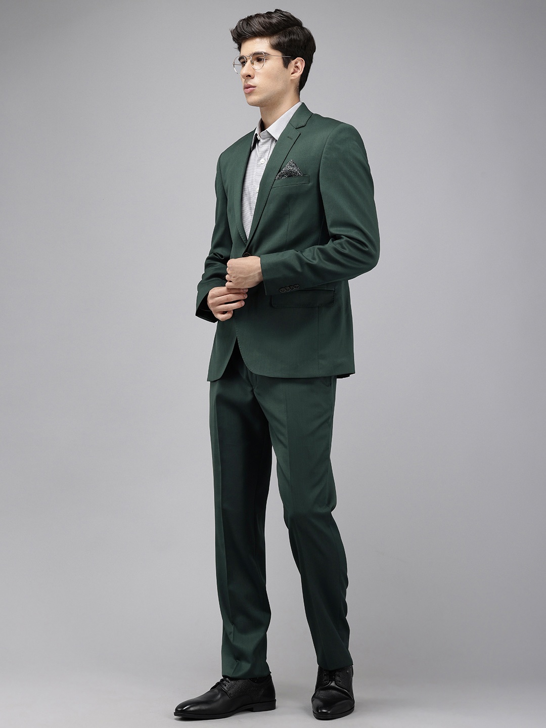 

Park Avenue Notched Lapel Single-Breasted 2 Piece Formal Suits Formal Suits, Green