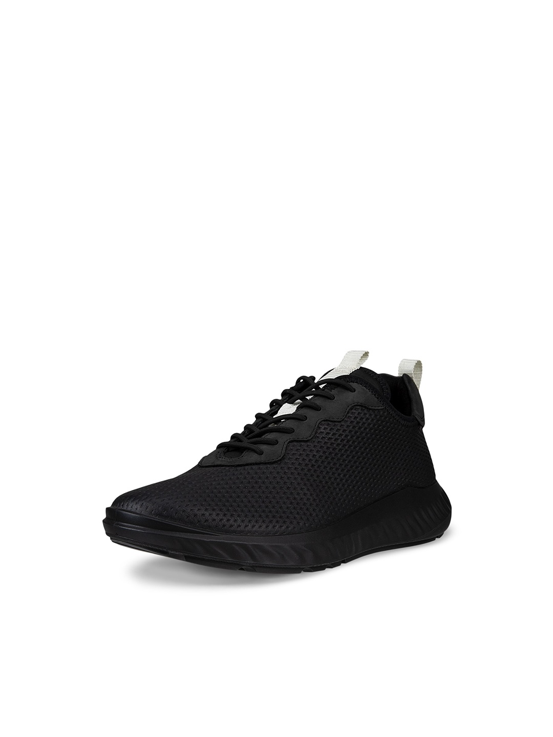 

ECCO Men Leather Lace-Ups Sneakers, Black