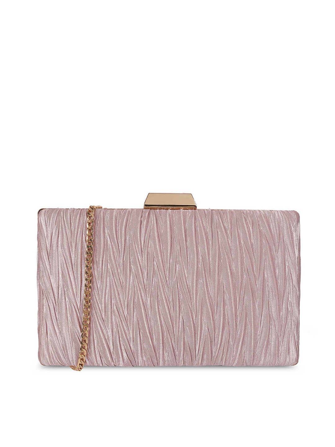 

Mochi Textured Box Clutch, Pink