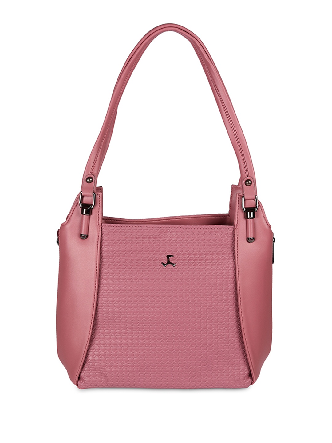 

Mochi Textured Structured Shoulder Bag, Pink