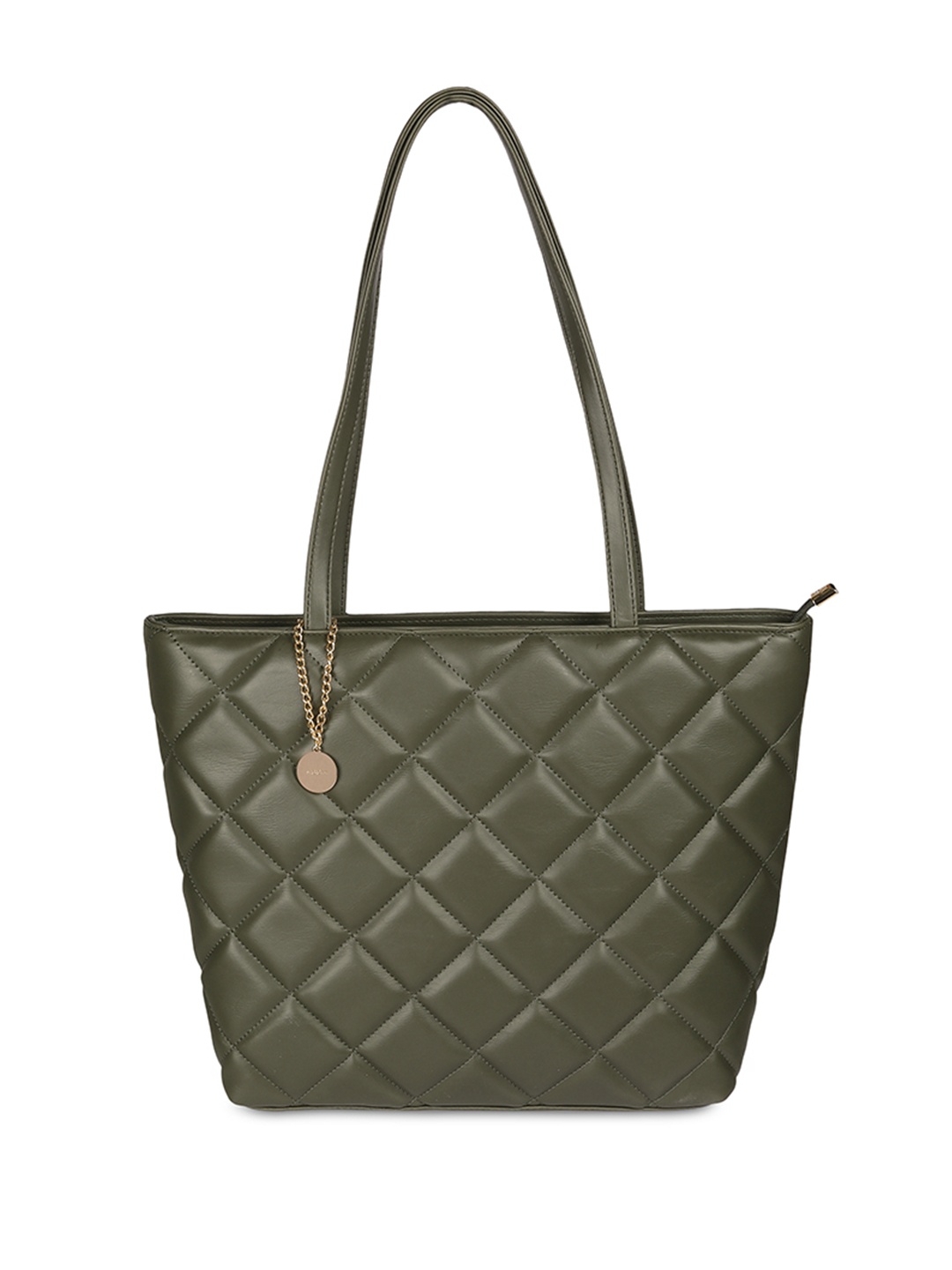 

Mochi Women Textured Shopper Quilted Shoulder Bag, Green