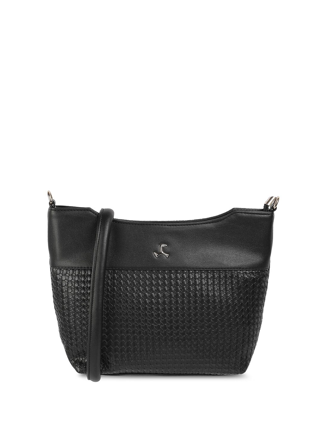 

Mochi Women Textured Shoulder Bag, Black