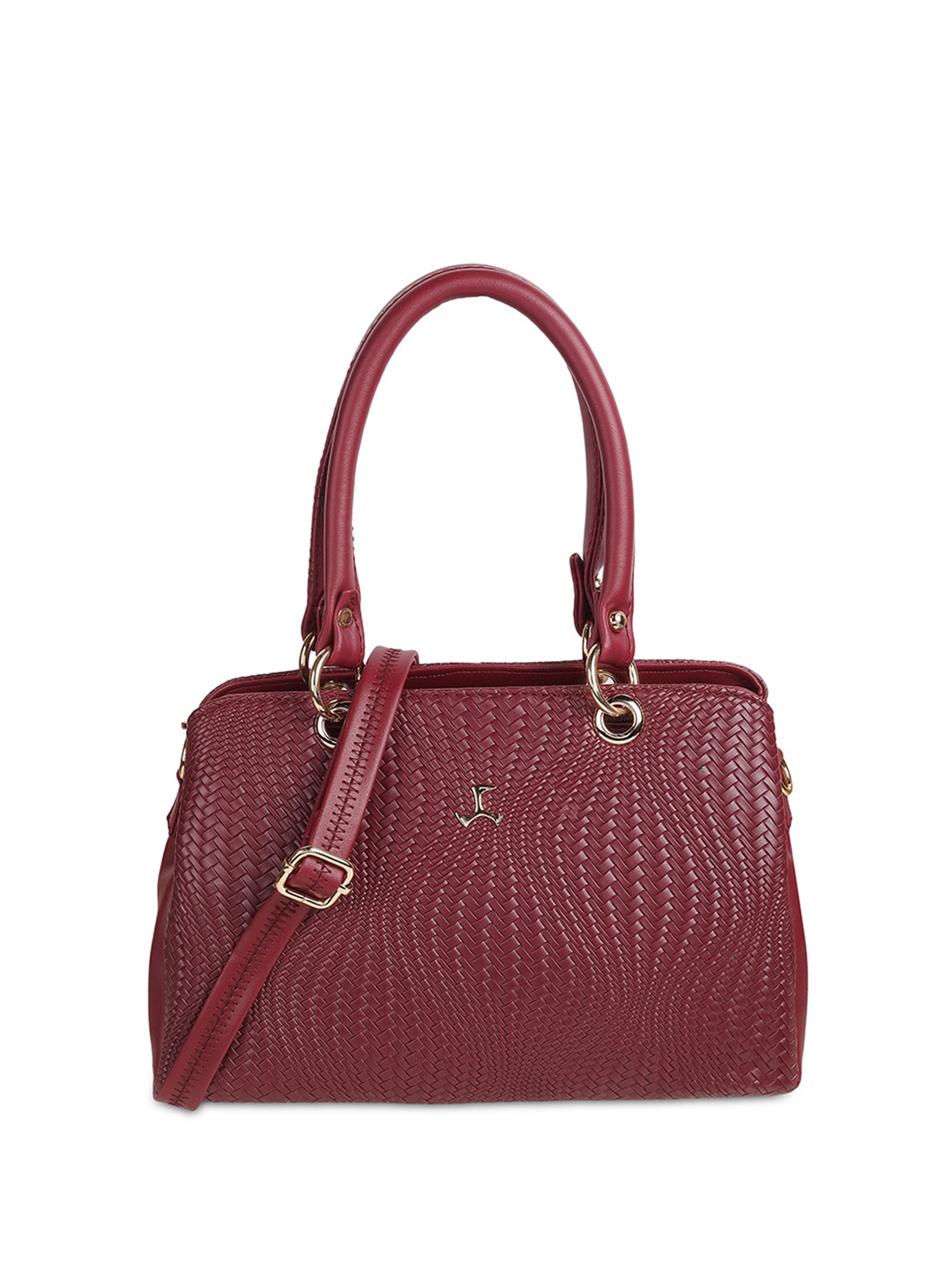 

Mochi Women Textured Shoulder Bag, Maroon