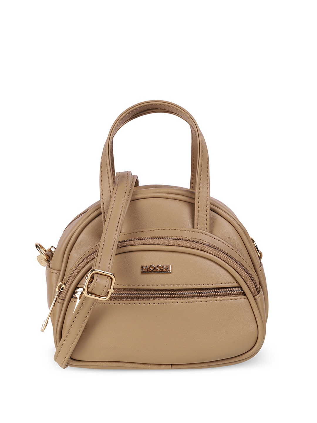 

Mochi Women Textured Handheld Bag, Beige