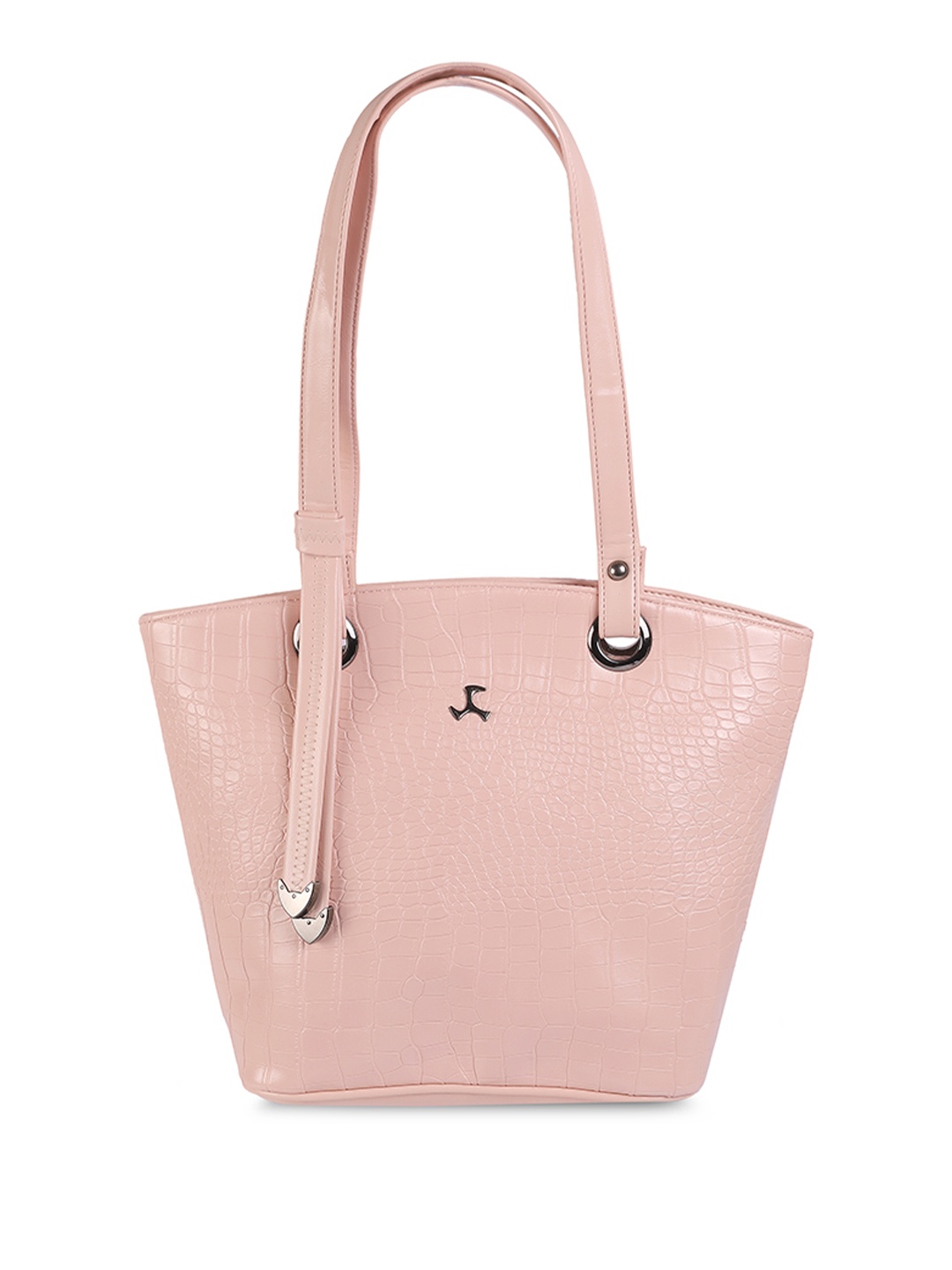 

Mochi Women Textured Structured Shoulder Bag, Pink