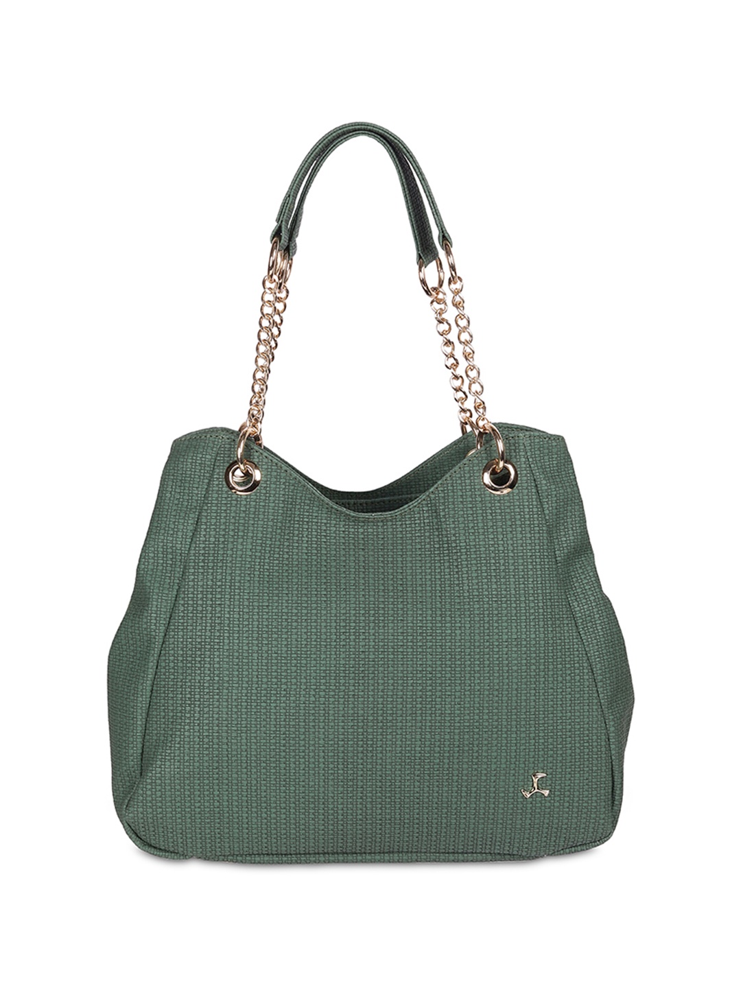 

Mochi Women Structured Textured Shoulder Bag, Green