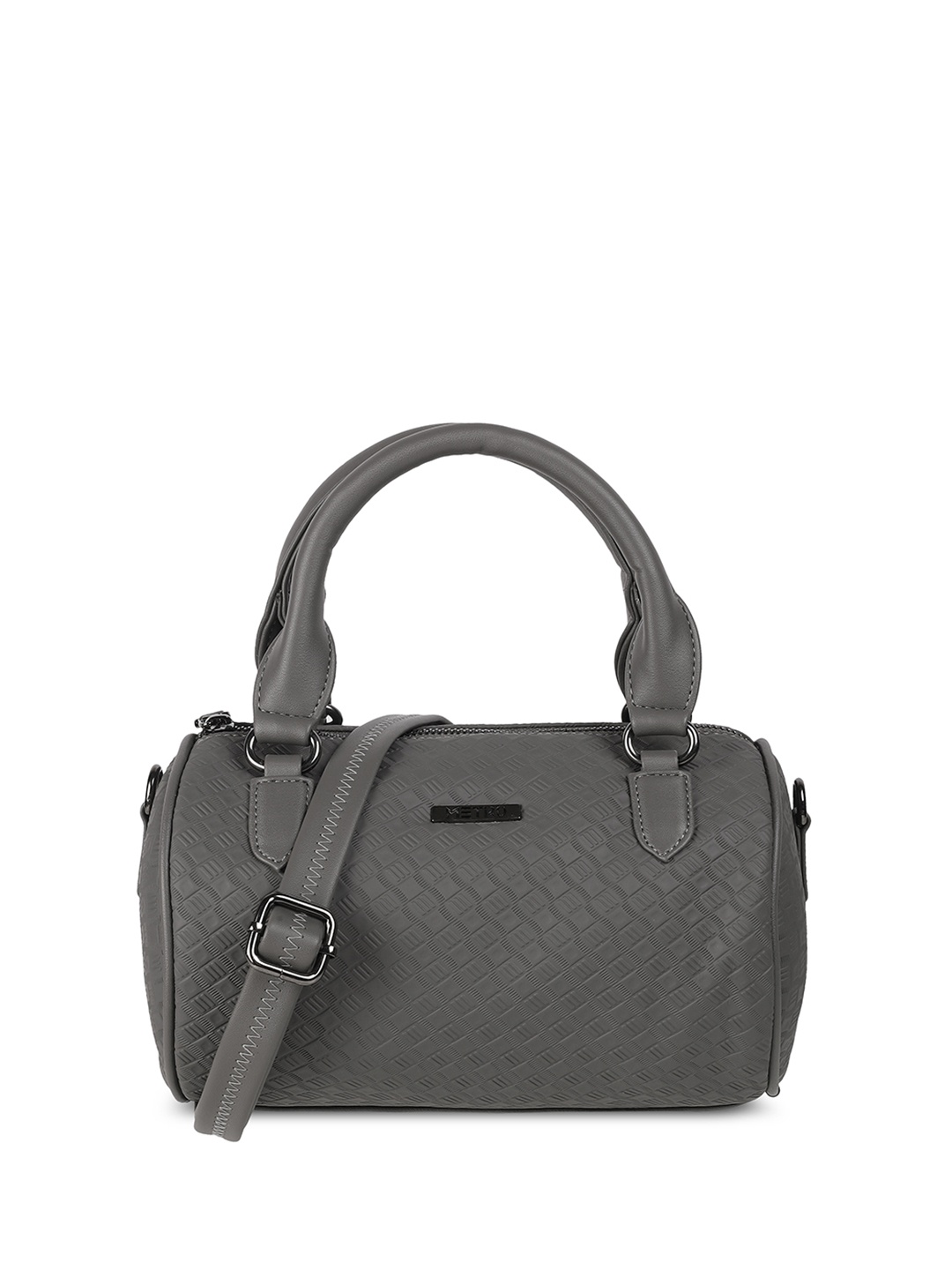 

Metro Women Textured Handheld Bag, Grey