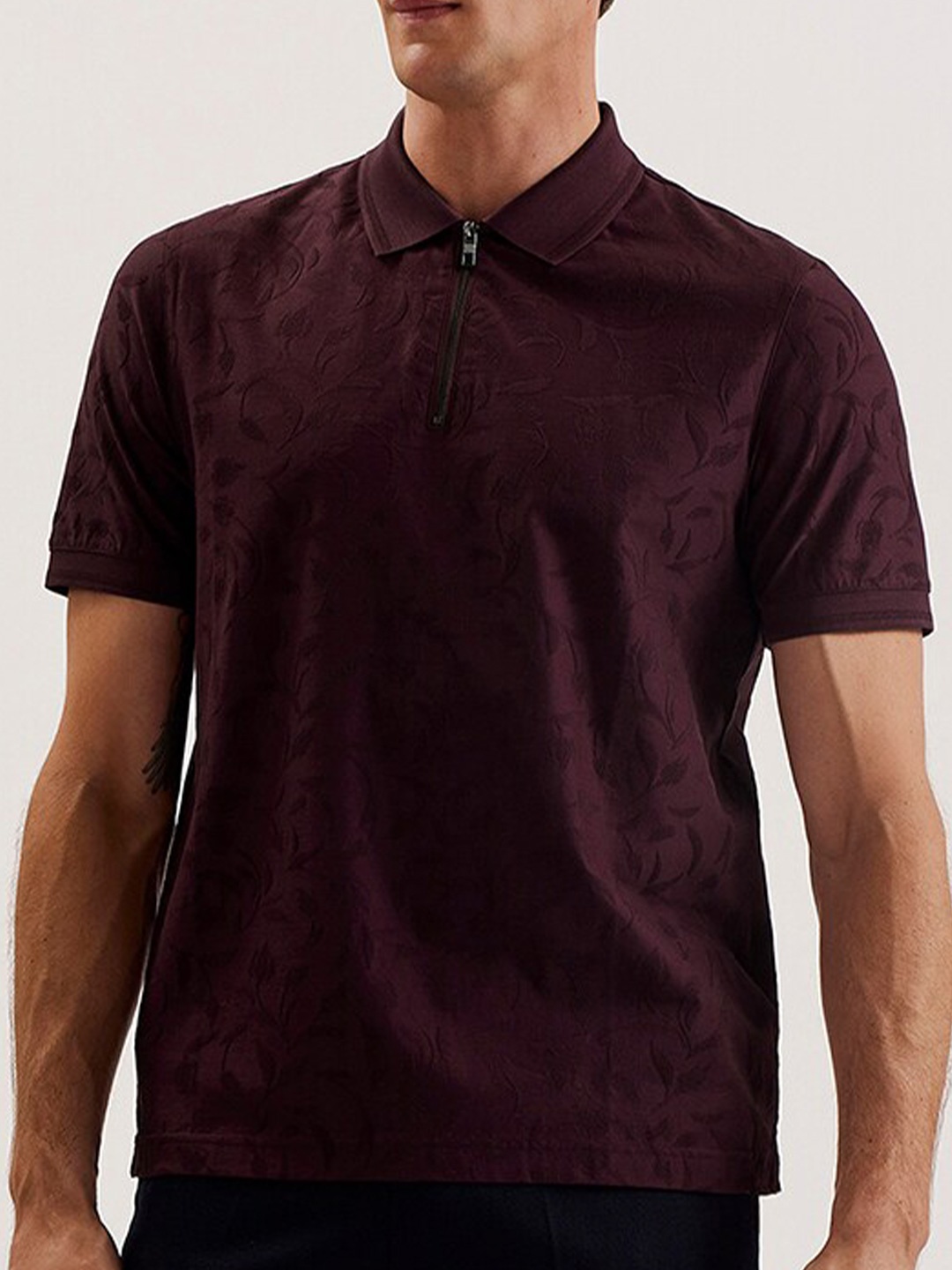 

Ted Baker Men Polo Collar Pockets T-shirt, Red