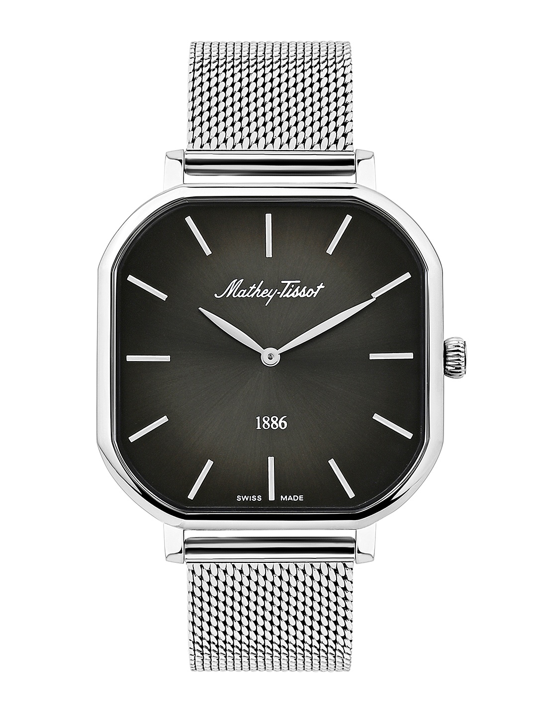 

Mathey-Tissot Men Dial & Stainless Steel Bracelet Style Straps Analogue Watch H7917AN, Silver