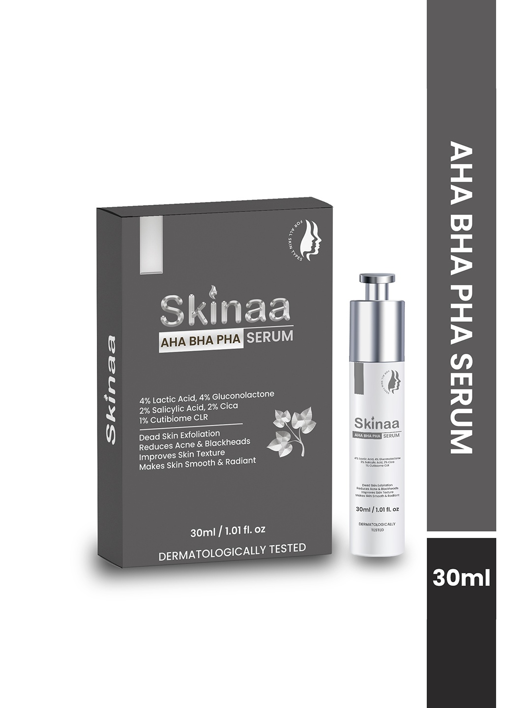 

SKINAA AHA BHA Serum For Smooth and Radiant Skin - 30ml, Grey