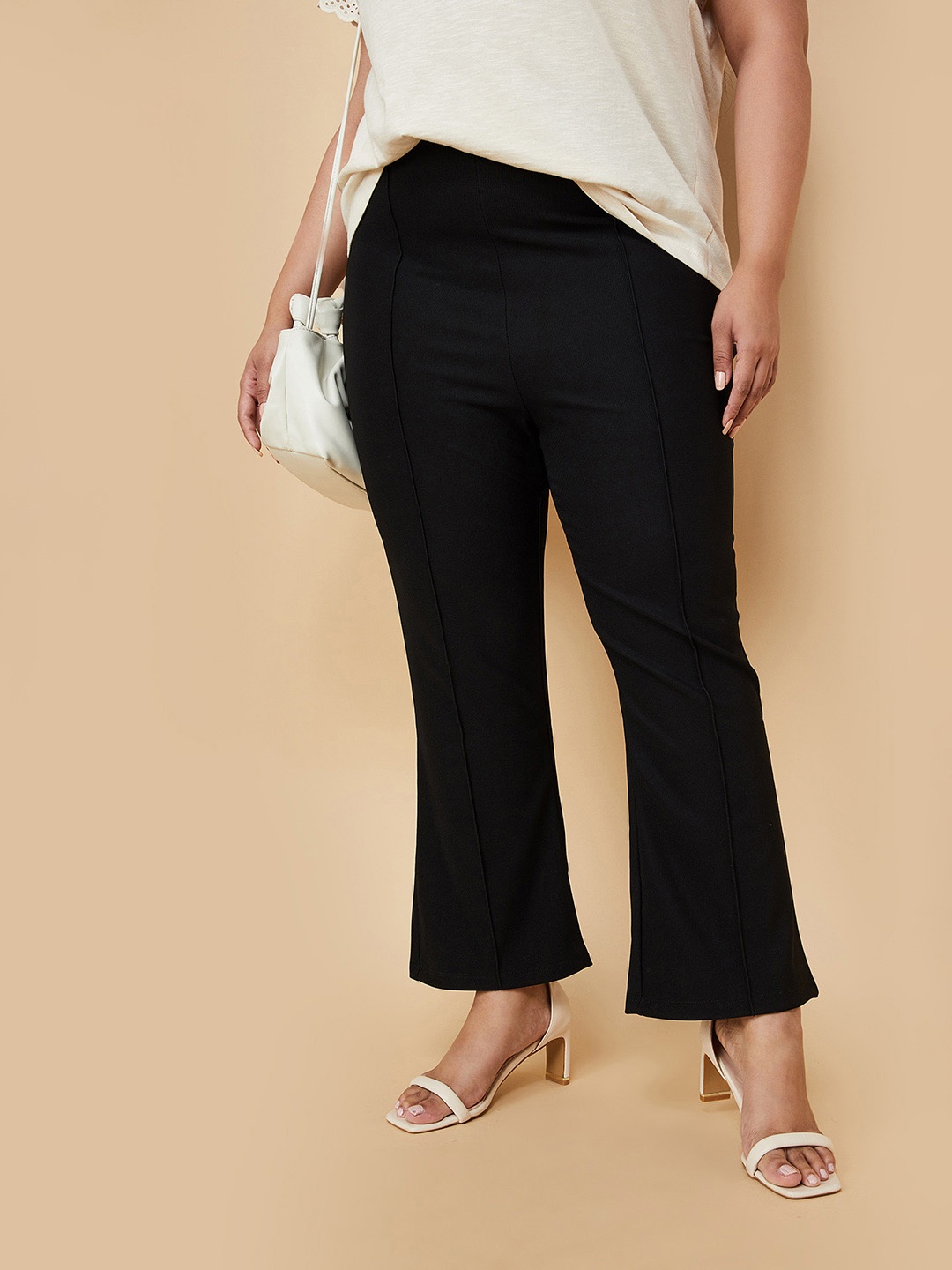 

max Women Trousers, Black