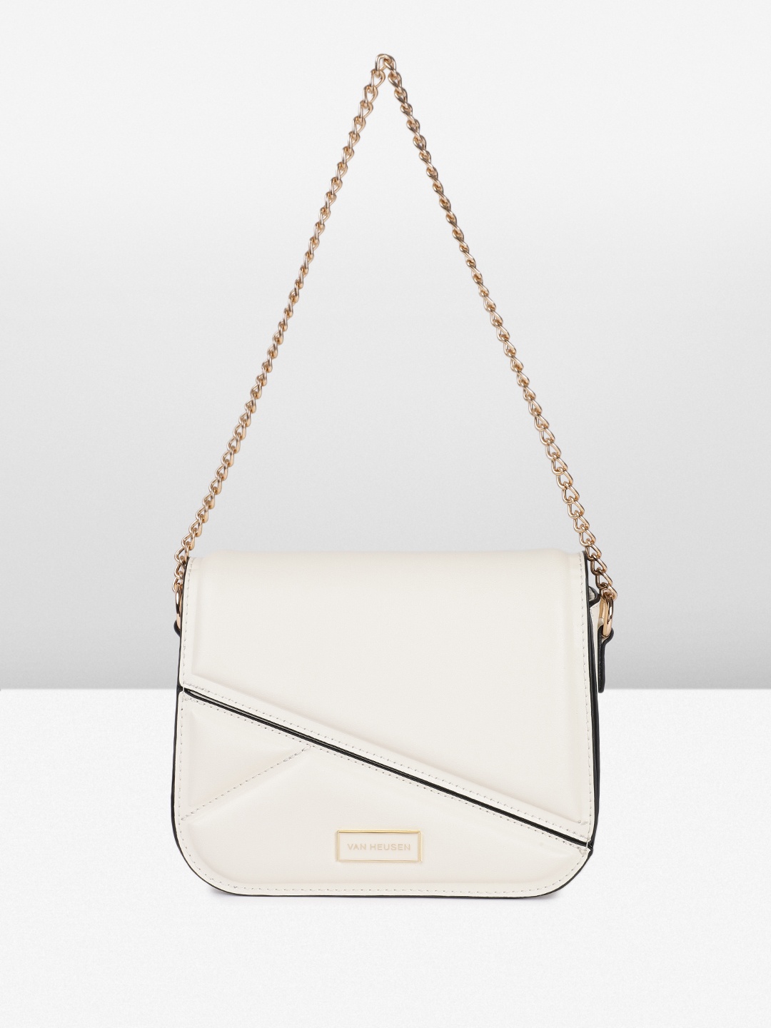 

Van Heusen Structured Sling Bag, Off white