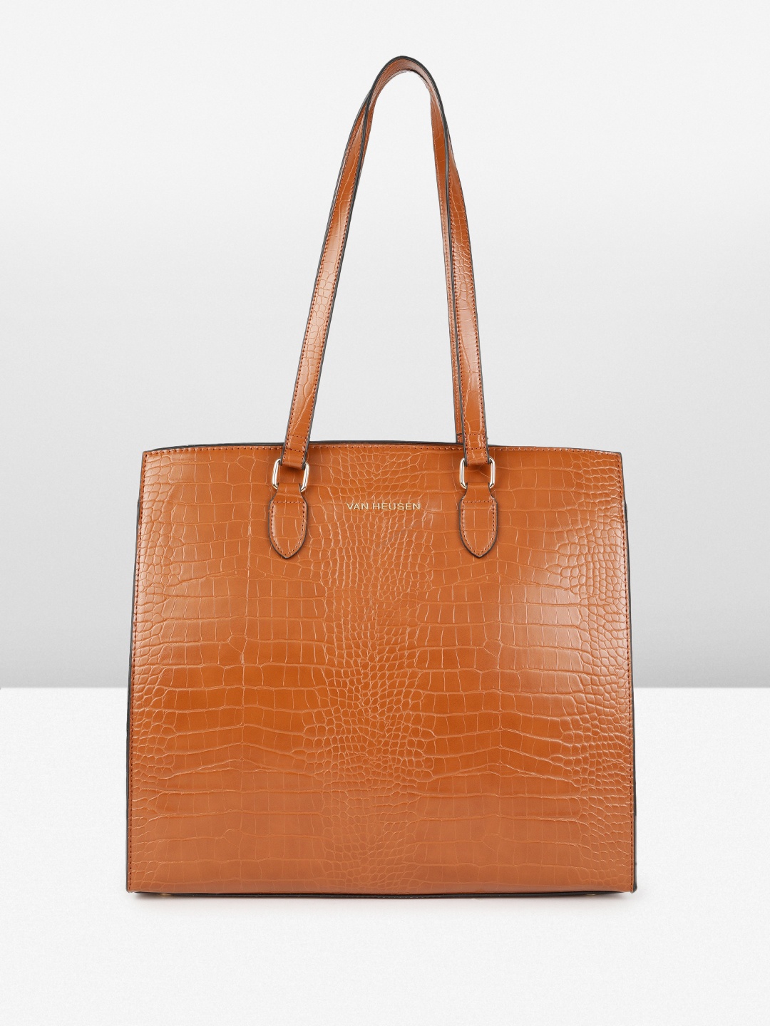 

Van Heusen Women Animal Textured Laptop Bag, Tan