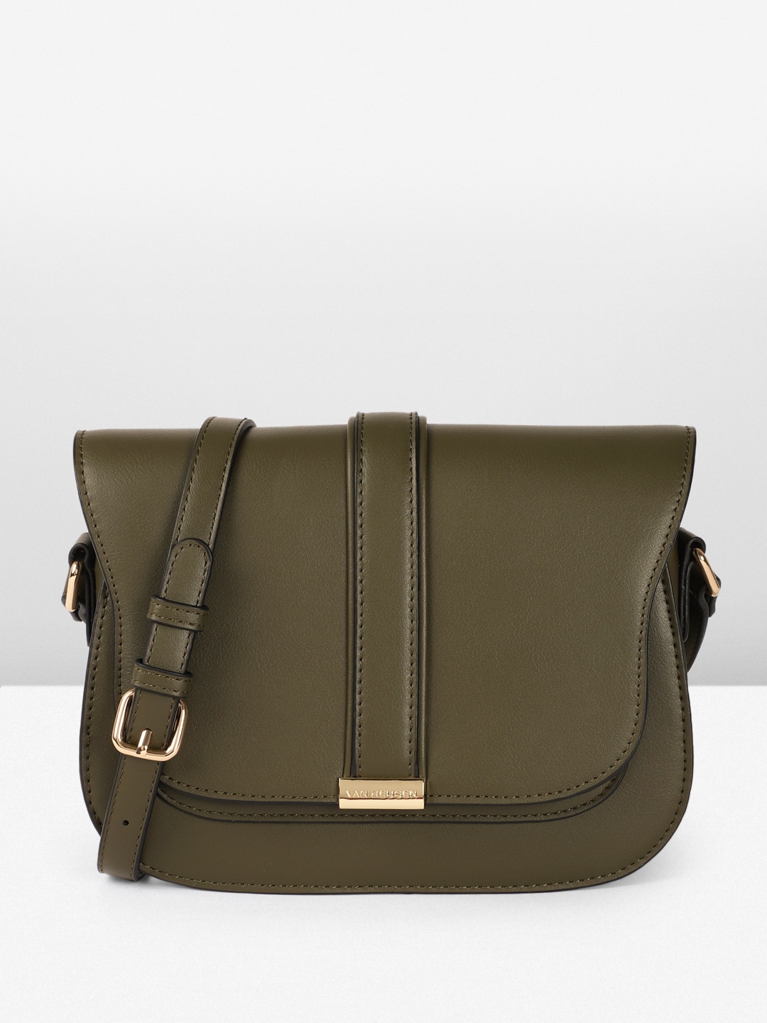 Van Heusen Structured Sling Bag, Olive