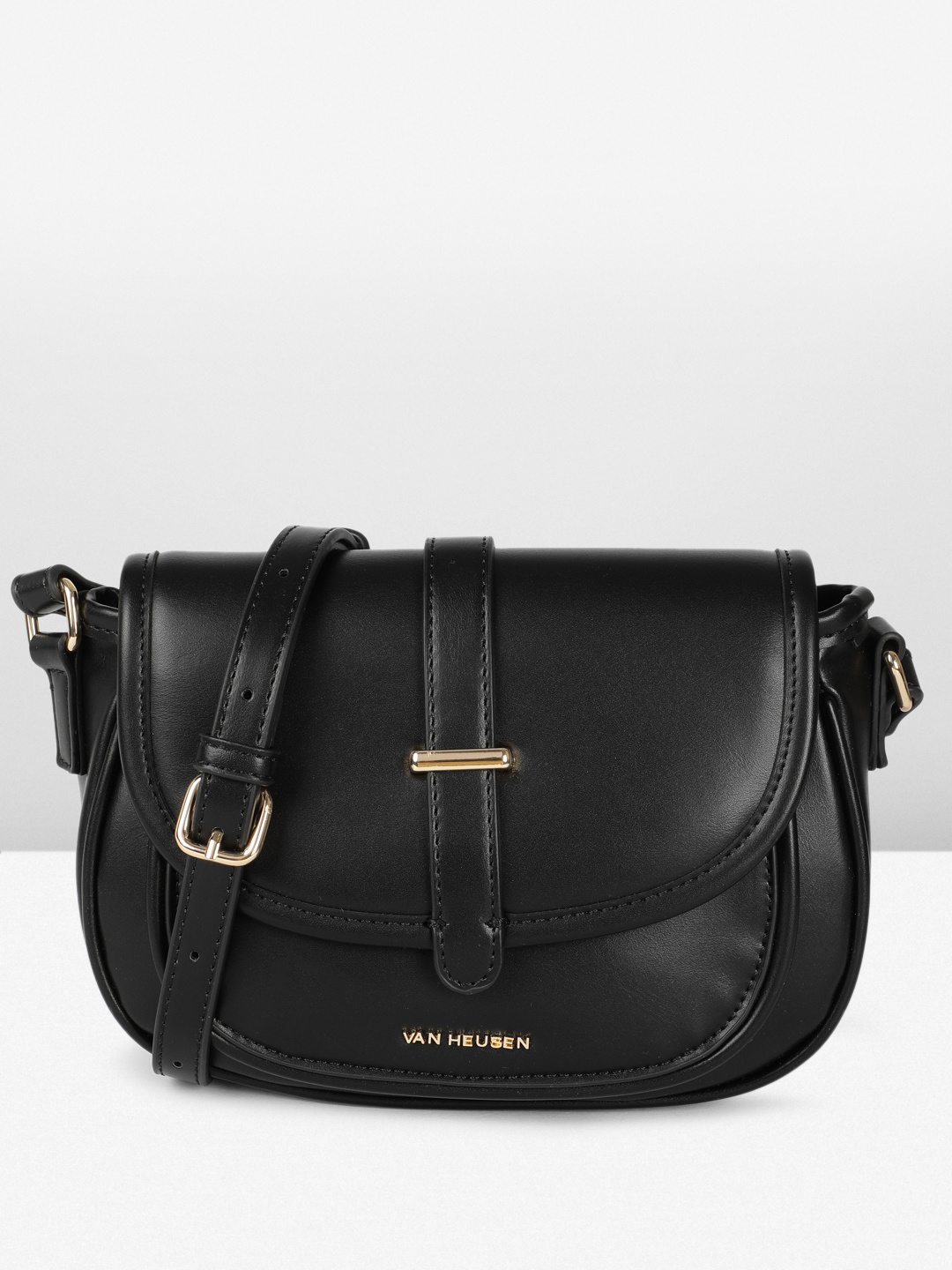 

Van Heusen Structured Sling Bag, Black