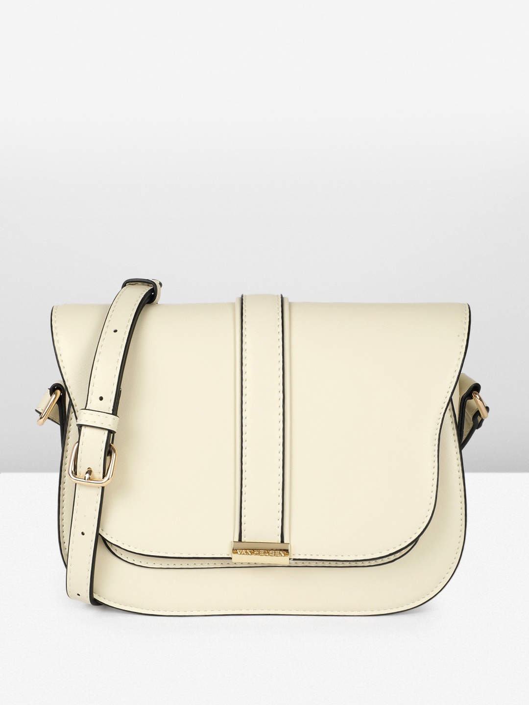 

Van Heusen Structured Sling Bag, Beige