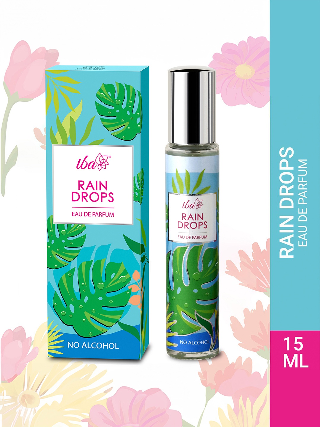 

Iba Women Rain Drops Long Lasting Eau De Parfum - 15 ml, Green