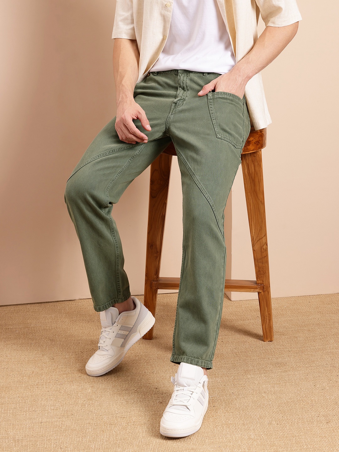 

Mast & Harbour Men Relaxed Fit, Olive