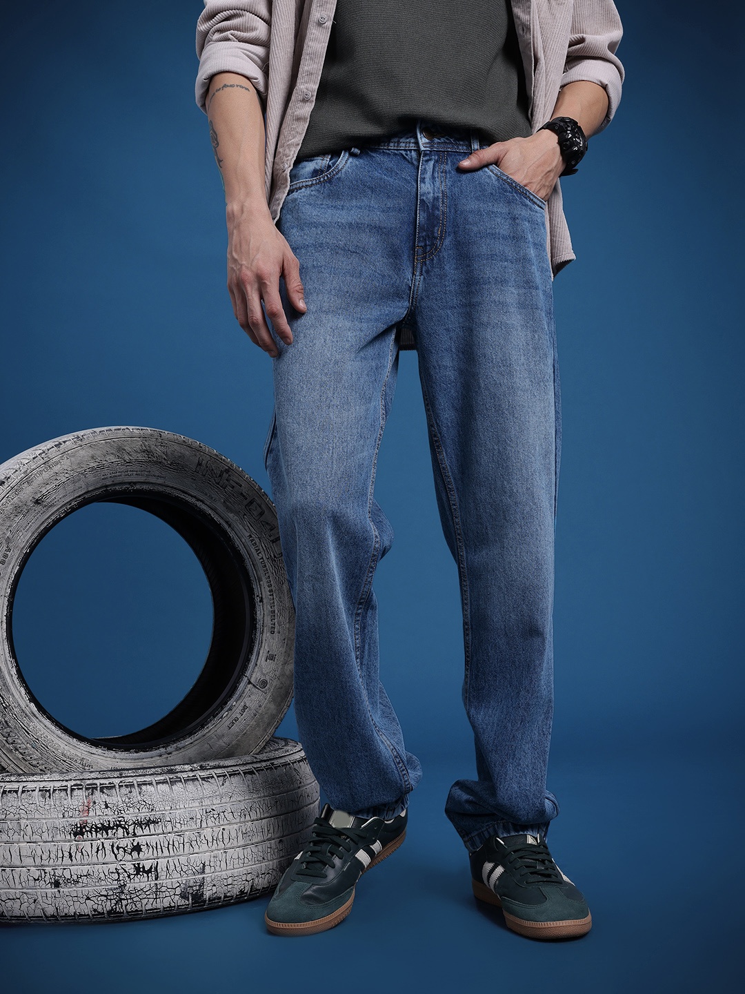 

The Roadster Life Co. Men Regular Fit Jeans, Blue